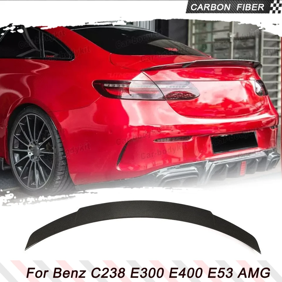 Krídlenie zadného kmeňa z uhlíkových vlákien pre Mercedes-Benz E Class C238 E400 E53AMG Coupe 2017-2019 Spojler pre zadné topánky krídla