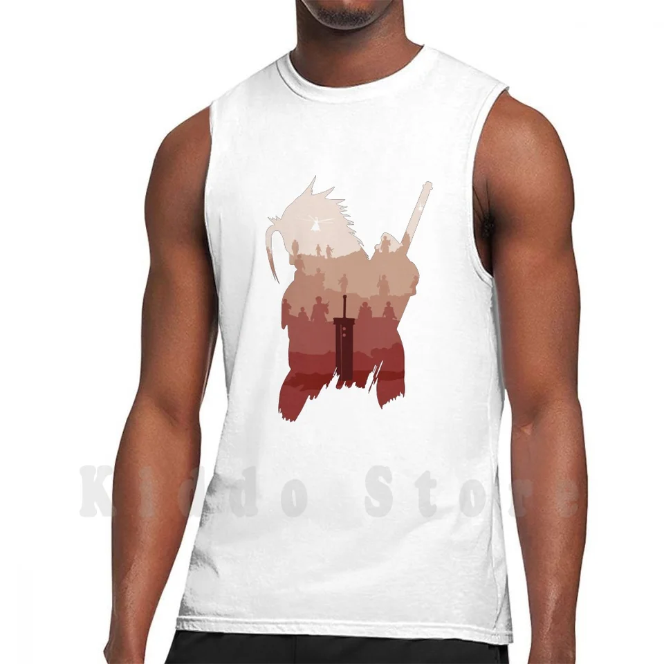 Krízové ​​jadro koniec, Zack Fair Hero Tank Tops Tops vesty bez rukávov Zack Fair Zack Hero Hero Hero Crisis Core Death Honor
