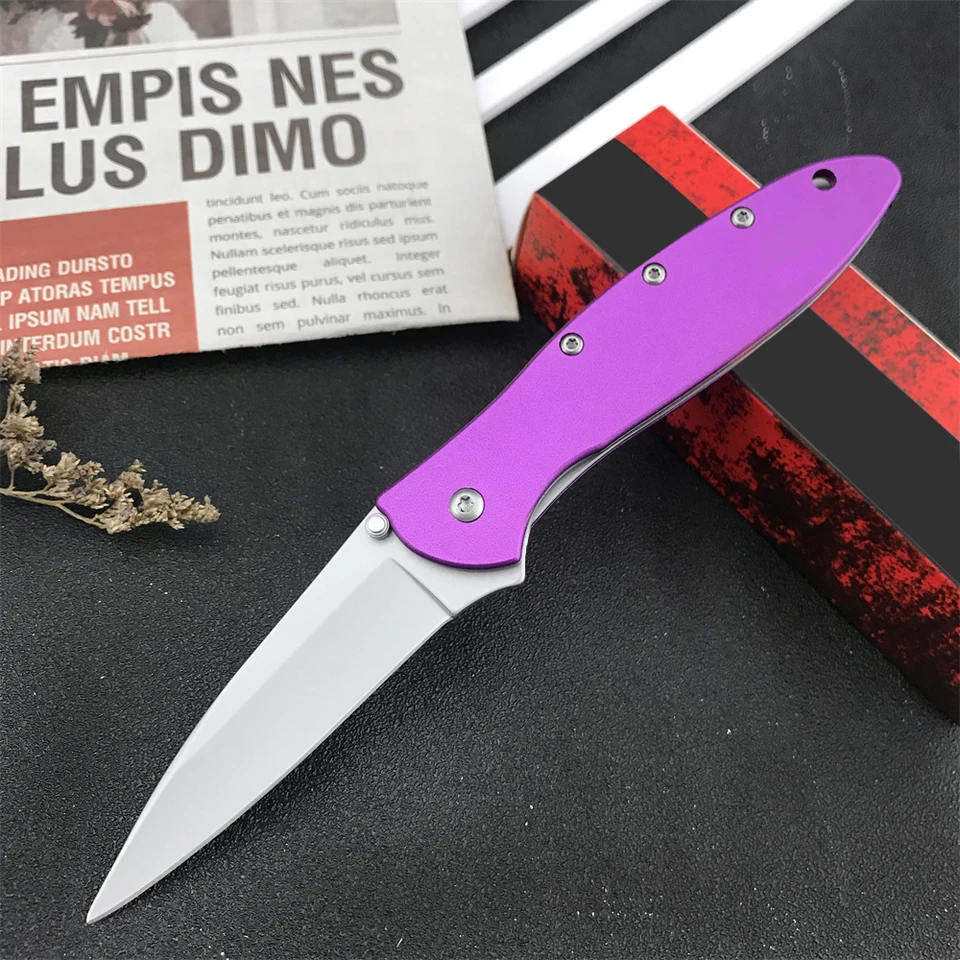 KS 1660Teal pórový vreckový nôž flipper skladací nôž 8cr13mov Blade hliníková zliatina rukoväte poľovníctvo taktický nôž EDC Nástroj EDC