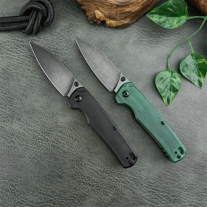 KS6105 skladací vreckový nôž 8cr13mov Blade Nylon Fiber rukoväť Multifukčné prenosné prenosné vysoko kvalitné odolné úžitkové kuchynské nôž