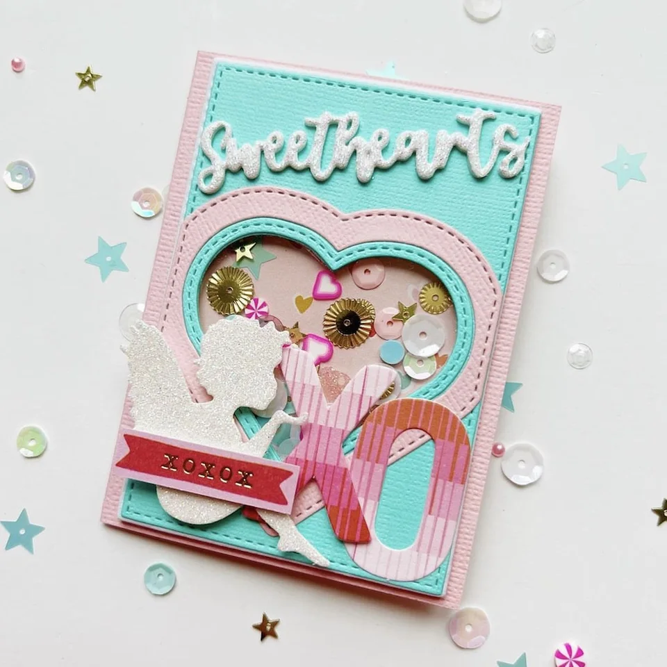 Kscraft miláčikovia Candy Shaker Shaker Cutting Dies Stencils pre domácich majstrov