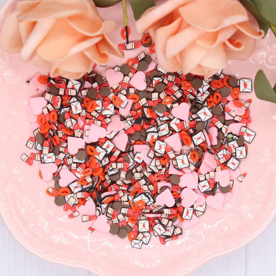 KScraft Valentine Happy Mail Flitory Mixy pre DIY Shaker Card Making Craft Color Collection