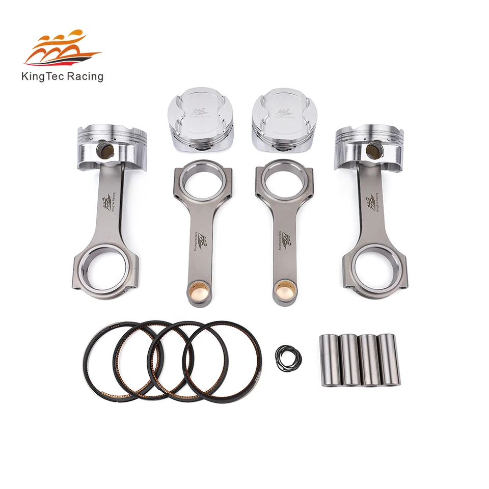 KTC Racing K24 Forged 4340 Oceľová spojovacia tyč 4032 Piestová súprava zliatiny pre Honda K24 K24A K24A2 K24A3 K24A8 s ARP skrutkami