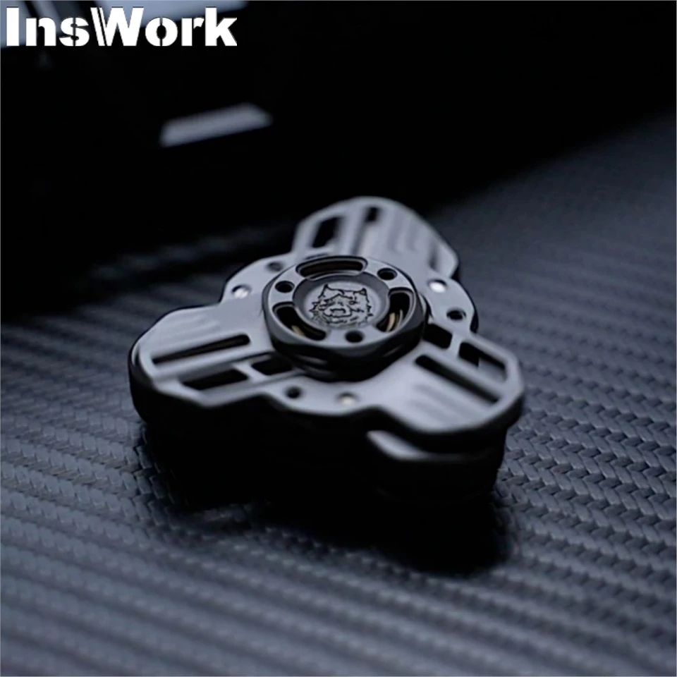 KTS Triple Link Titanium Gyro EDC kovové dekompresné hračky Spinning Limited Edition Ručne spinner