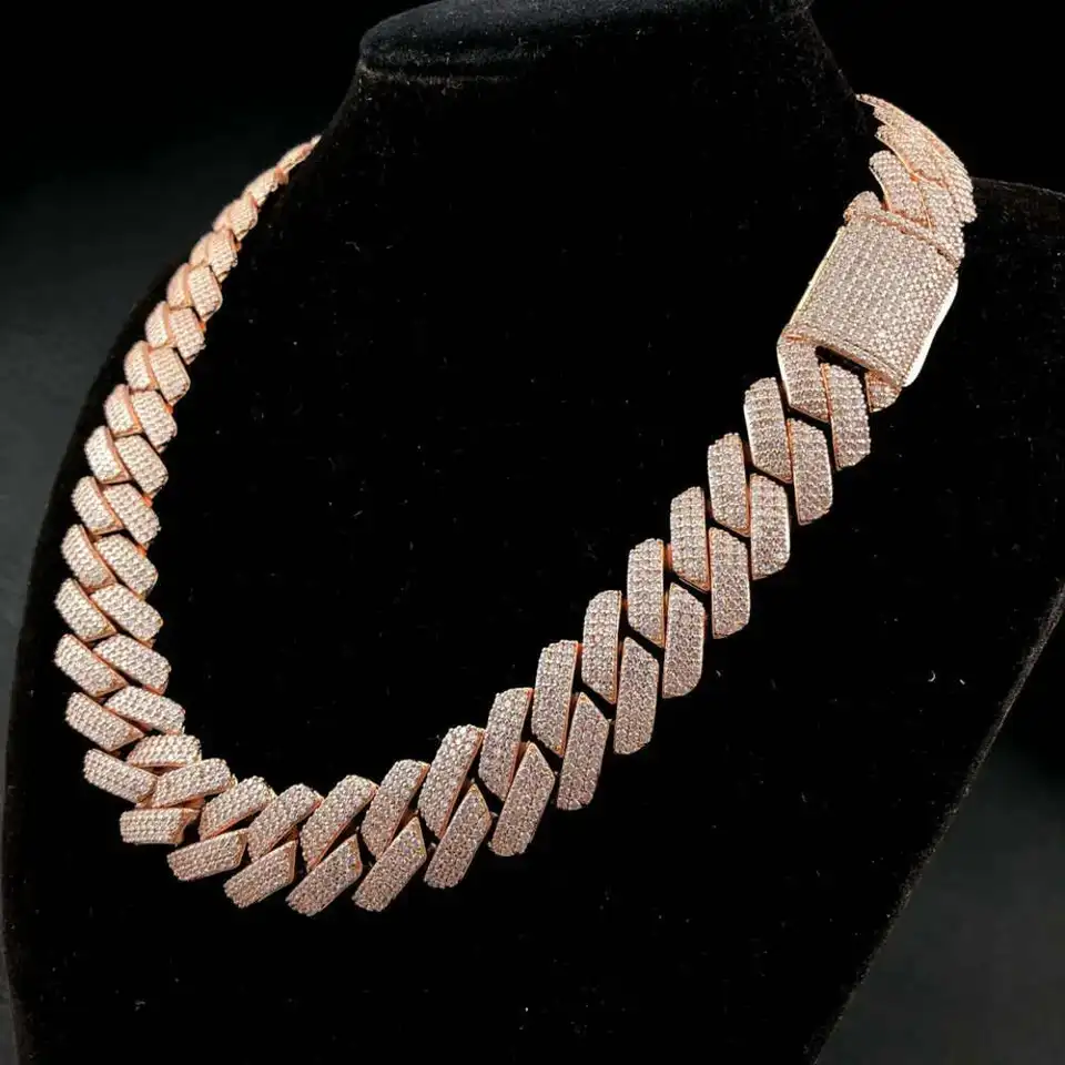 Kubánske VVS Moissanite Link
