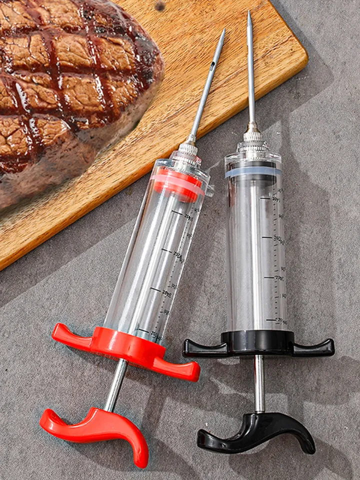 Kuchynské korenie injekčné striekačky BBQ gril morčacie vstrekovač morčacie ihly Mäso Injector injektor grilov gril