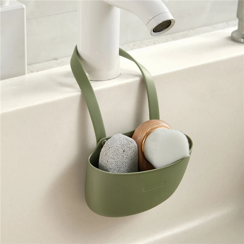 Kuchynské umývadlo držiak na špongie pre kúpeľňu Mydlo Drain Drain Water Basket Such Adser Adsess Storage Organizátor