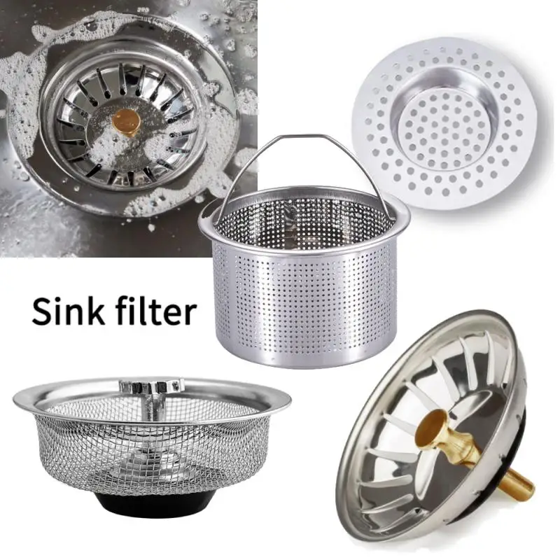 Kuchynské umývadlo Kanaliza Kanalita Povodie Odtoková zátka z nehrdzavejúcej ocele Waste Wast Filter Filter anti-Závesné podlahové odtokové kuchynské doplnky