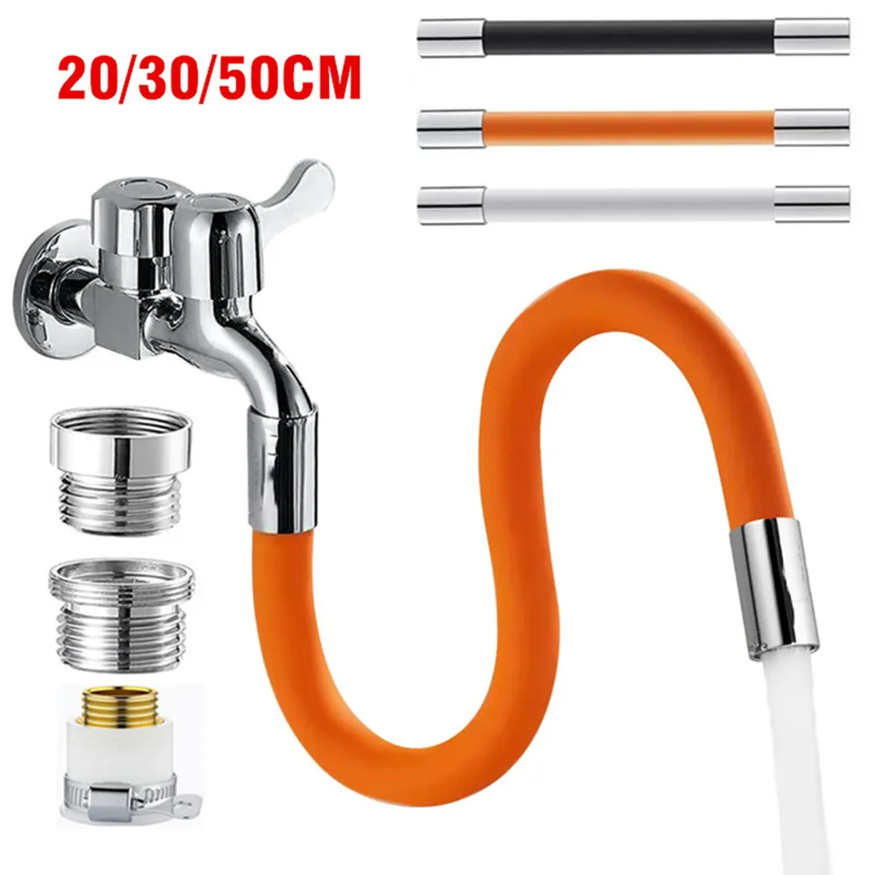 Kuchynské umývadlo kohútik predlžovacia hadica Univerzálna kúpeľňa 360 ° otáčanie predlžovacieho ohybu Washbasin Water Tap Filter Striesžová hlava