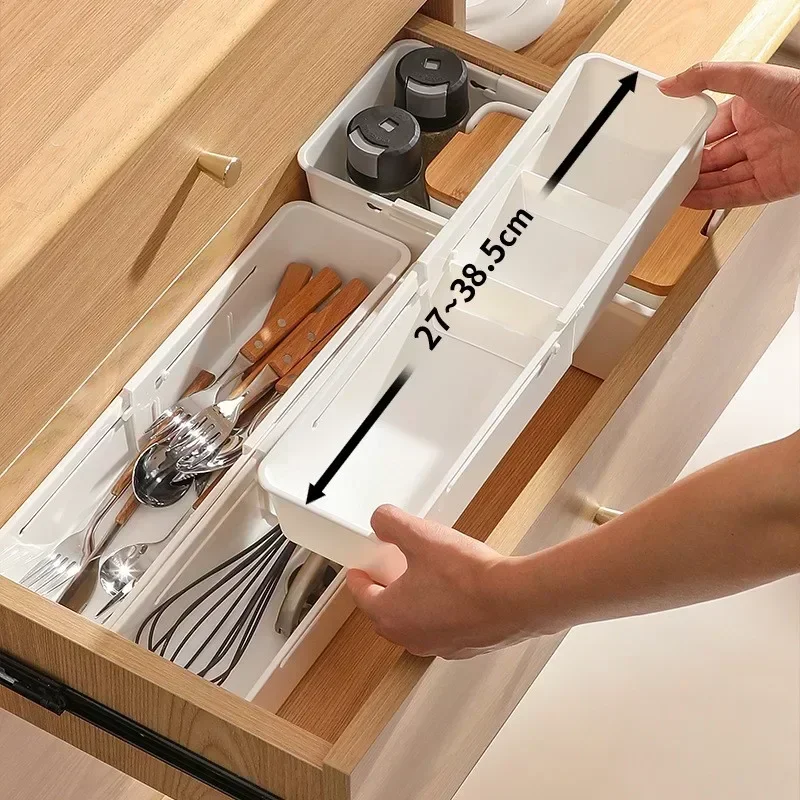 Kuchynské úložisko so zatiahnuteľnými priehradkami Underwear Storage Box Desktop Curslery Storage Box Classification Scker Sock Box