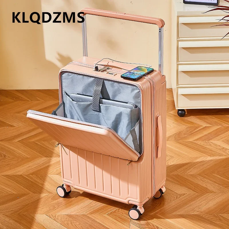 Kufor KlqDZMS na kolieskach 20inch predných otváracích otváracích notebookov prípad 24 