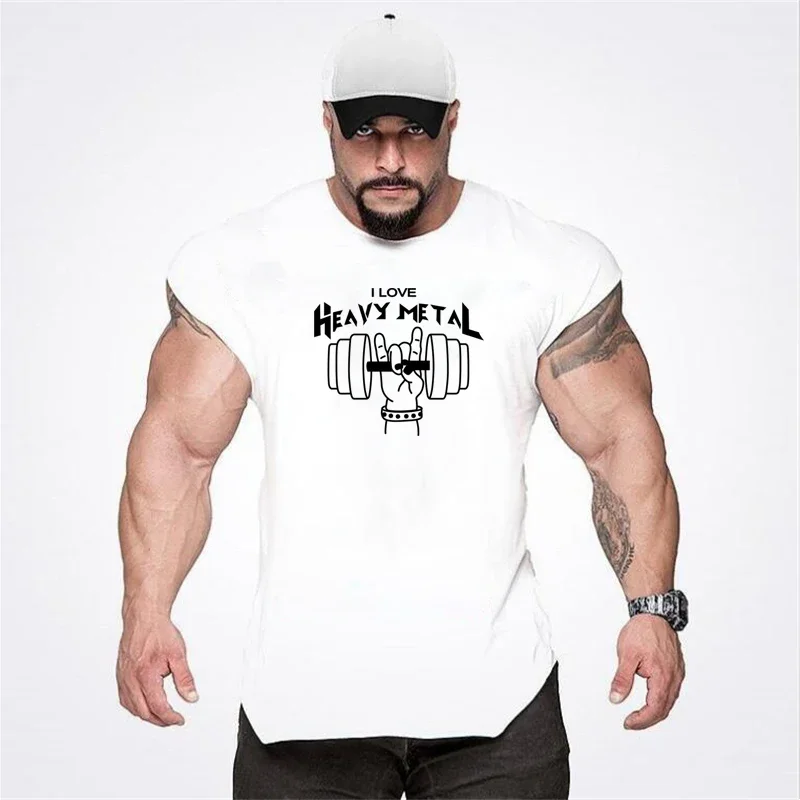 Kulturistické nádrže Tops Muži športové rukávy bez rukávov svalové chlapci Vesta Fitness Drop Drop Armhole Solid Tops Tees Cotton Gym Singlets