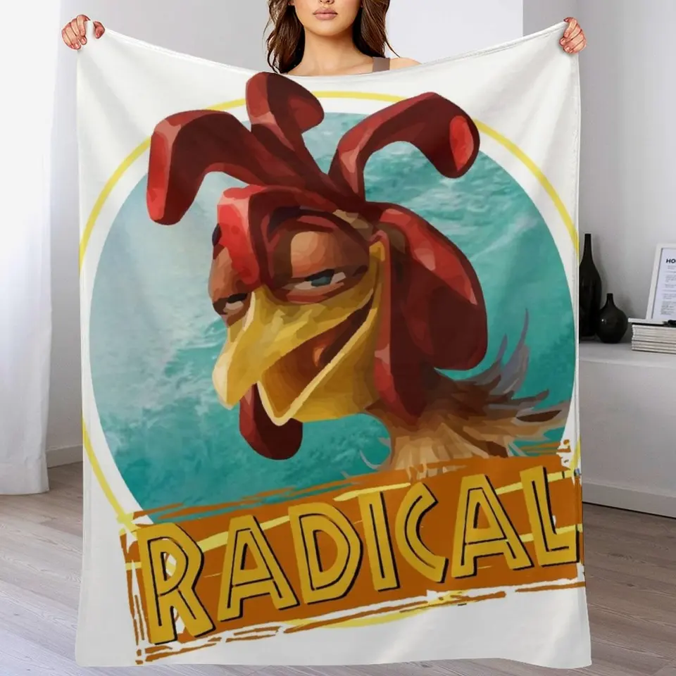 Kuracie joe surfuje - radikálne! Citácia hádzať prikrývky módne pohovky flanelové prikrývky pohovky dekorácií prikrývky