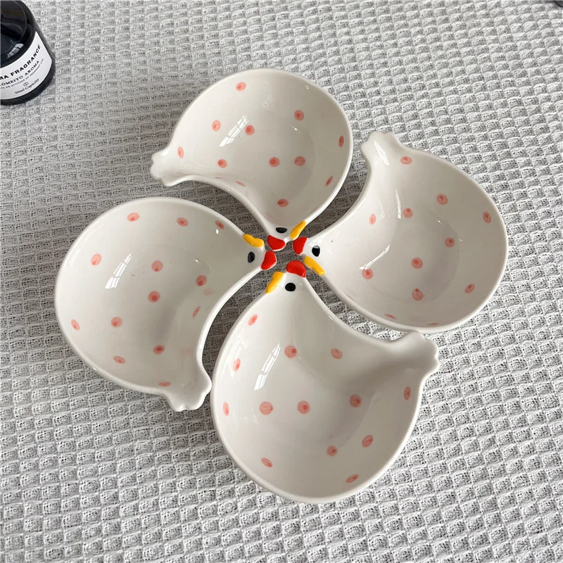 Kuracie taniere 4ks, keramické korenie, roztomilé mini dosky