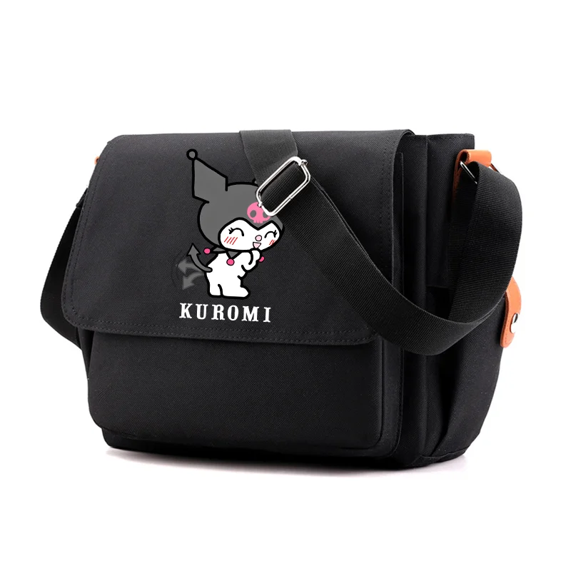 Kuromi rameno hrudník vrecko Crossbody batoh Canvas Messenger Bag Cascum Capacity Student Tote Tote Cestovanie vonkajšieho y2k