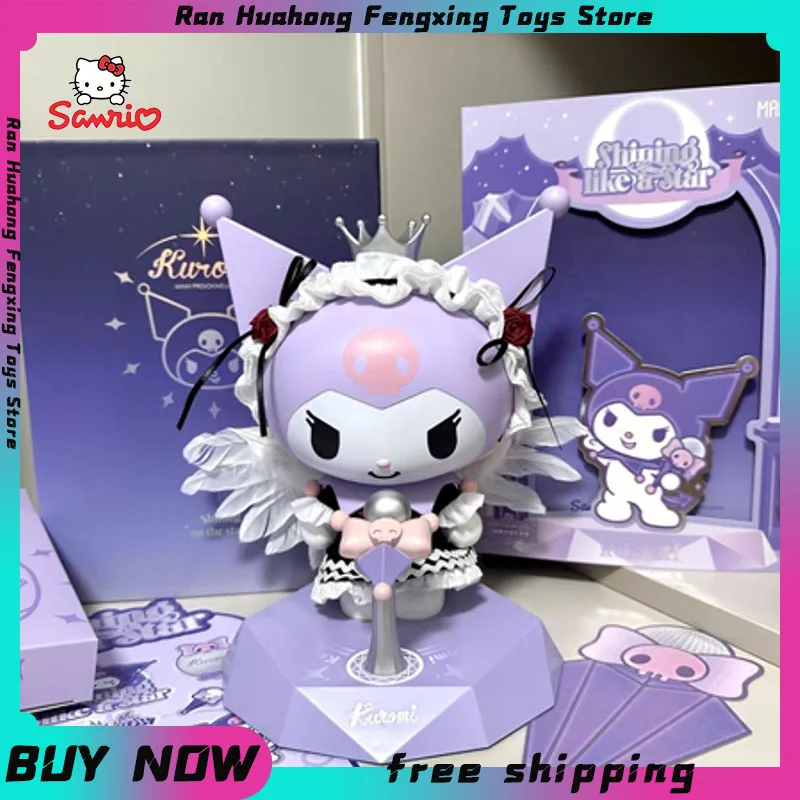 Kuromi Sanrio Stage Sound Sound Wireless Bluetooth reproduktor Audio Anime postava vysokokvalitná pracovná plocha Malé reproduktorové narodeniny darčeky