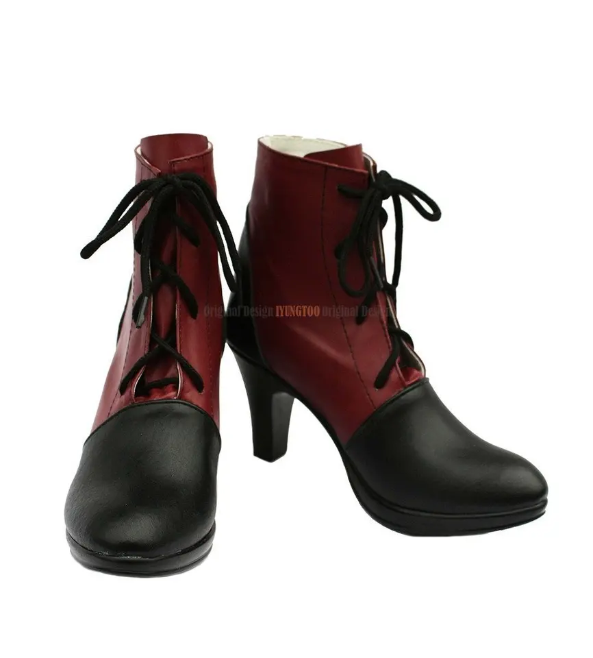 Kuroshitsuji Grell Sutcliff Shoes Cosplay Black Butler Grell Sutcliff Cosplay krátke topánky vysoké podpätky