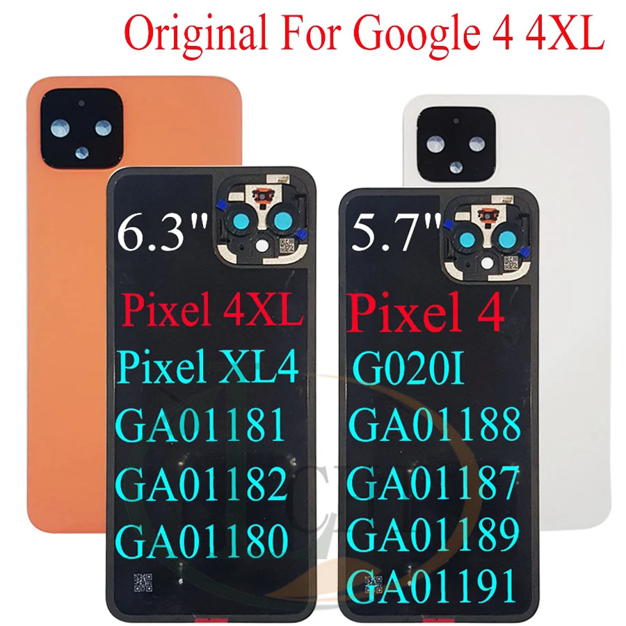 Kvalita AAA pre Google Pixel 4 Kryt batérie zadné puzdro pre zadné puzdro pre Google Pixel 4XL zadné dvere batérie s objektívom fotoaparátu