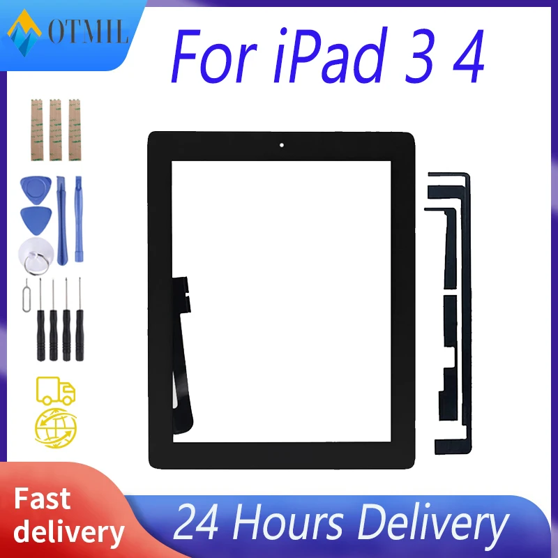 Kvalita AAAAA ++++ pre iPad 3 4 iPad3 iPad4 A1416 A1430 A1403 A1458 A1459 Digitalizátor dotykovej obrazovky Výmena senzora+tlačidla klávesu