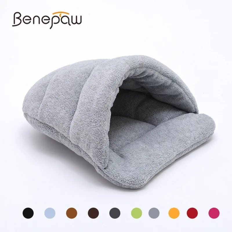 Kvalita Benepaw Warm House Cat 10 Farby Horúce predaja Útulný spánkový taška na spánok s mačiatkou prenosné zimné jesenné posteli Pet Cat XS/S/M/L
