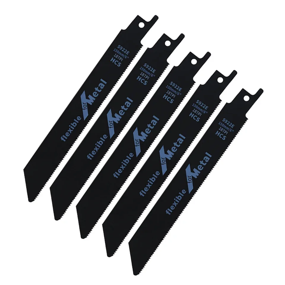 Kvalitné rezanie píl Čepele Recipročné 1 mm 5ks 150 mm príslušenstvo Čierna ruka Sabre High Carbon Steel Jigsaw Tools