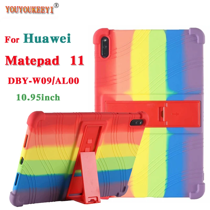 Kvalitný silikónový kryt pre Huawei Matepad 11 2021 10,95 palca Tablet Safety Anti-Drop Silikone Case pre DBY-W09/AL00