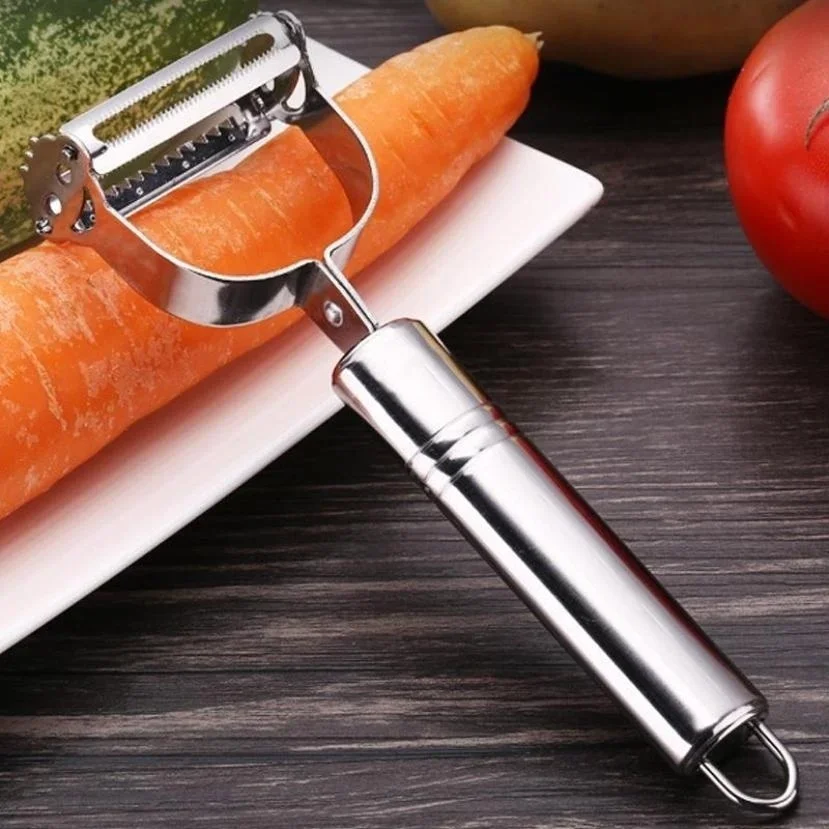 Kvalitný strúhadlo z nehrdzavejúcej ocele Julienne Peeler Zelenina a ovocný krájač pre zemiaky, mrkvu, uhorky