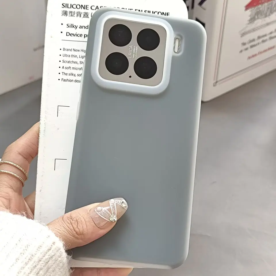 Kvapalina Silikónová tuhá farba želé s cukrovinkami pre puzdro pre Xiaomi Mi 15 14 13 Redmi K80 K70 Pro Ultra Simple Shockproof Cover Funda