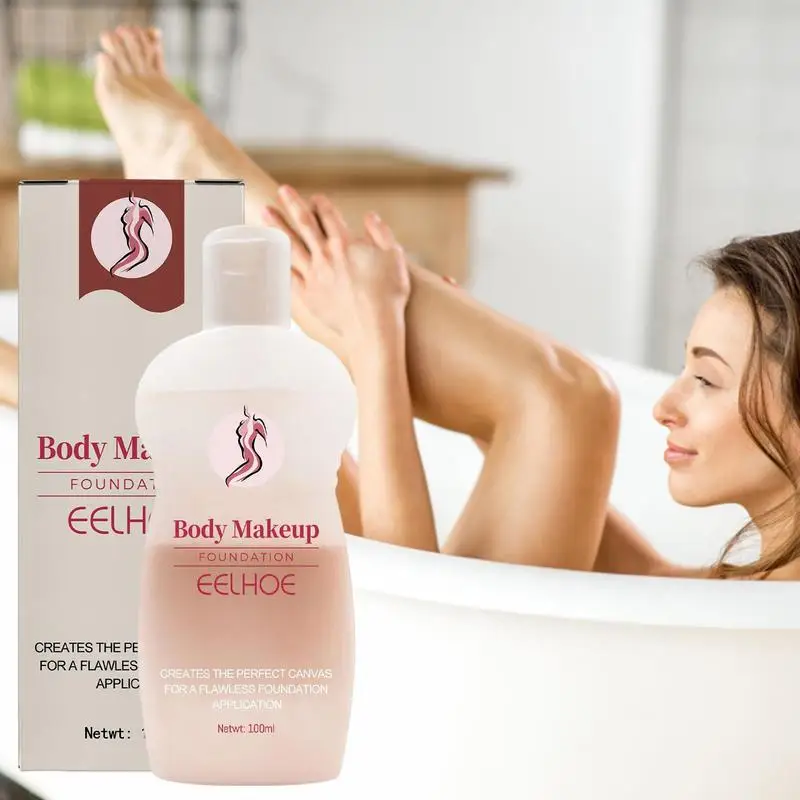 Kvapalná telesná korektor základňa 100 ml základy tela Make -up Foundation Plné pokrytie tekutého korektora Body -up pokrýva škvrny pokožky