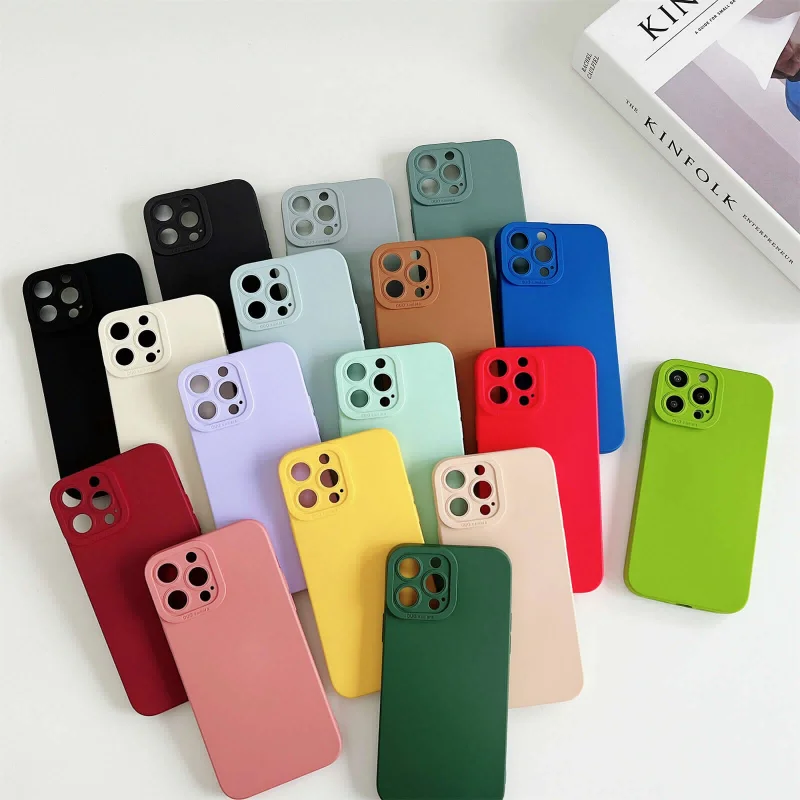 Kvapalný silikónový mäkký puzdro pre iPhone 15 14 plus originálne puzdrá pre iPhone 13 12 12 Pro Max