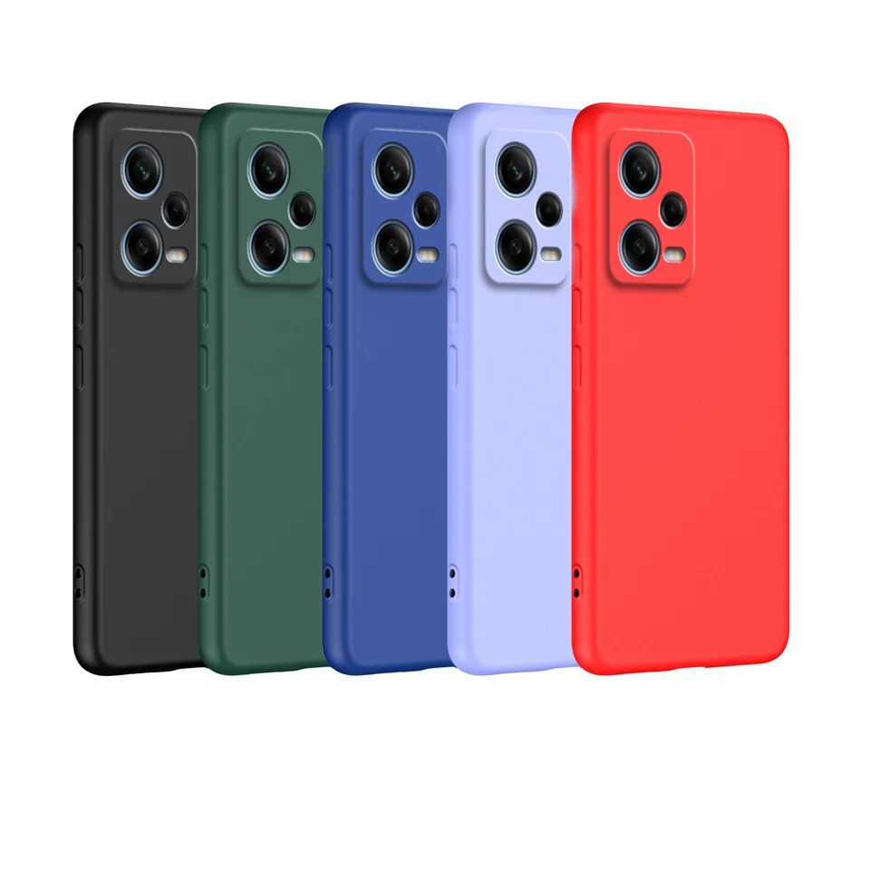 Kvapalný silikónový puzdro pre Xiaomi Redmi Poznámka 12 13 Pro Plus Poznámka 12S 12c 13c Soft Fundas Poco X5 X6 PRO 5G MATTE BASIC CRAS CAQAS