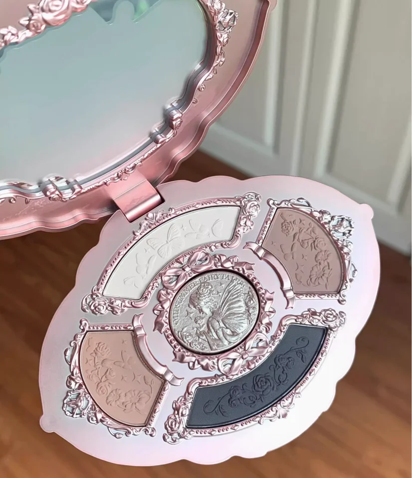 Kvet pozná Midsummer Fairytales Zbierka vyrazená päťfarebná paleta očných tieňov matné perleťové očné tiene prírodný makeup