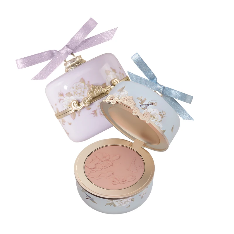 Kvetina vie, že bohov reliéf červenajú fialové červené nahé prírodné monochromatické rouge matný korektor Private label make -up blusher