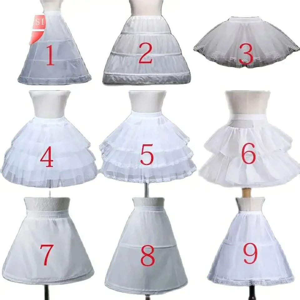 Kvetinové dievčatá spodná bielizeň Cosplay Party krátke šaty Jupon enfant fille lolita balet tutu sukňa enaguas sottogonna mini