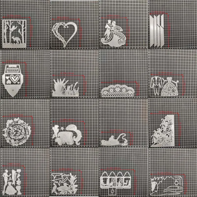 Kvetinové morské panne Svadobné šaty obleky kovové rezanie matričiek scrapbooking album remeselnícke papierové karty Výroby šablón DIY