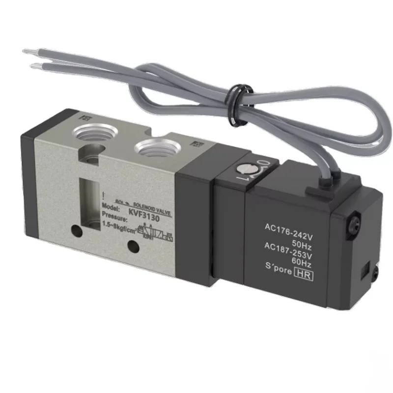 KVF pneumatický solenoidný ventil VF5120 Dvojitná cesta päťdesiatka KVF5220 Valkový ventil VF3130 DS5120 Vzduchový ventil ventilu DS5120