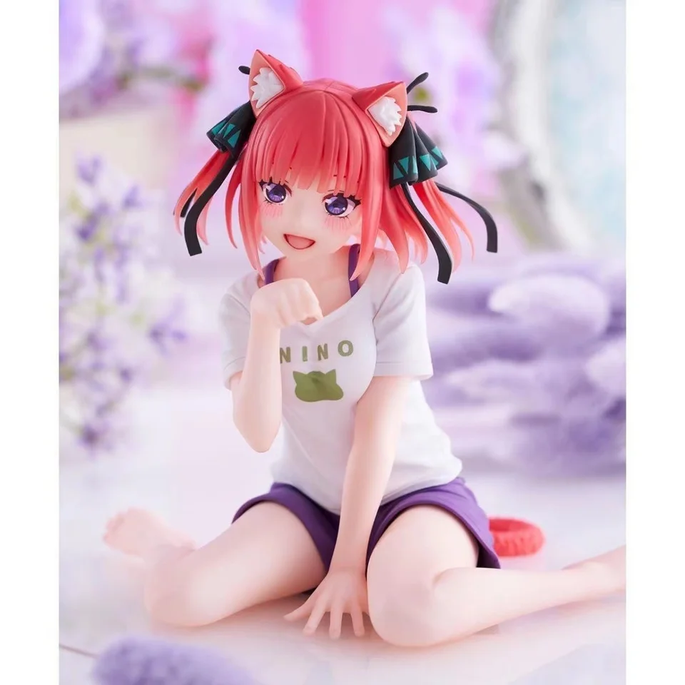 KVITSENTÁLNE QUINTUPLETY FAUTIONS Anime Nino Doll Nakano Miku Figures hračky pre deti akčnú postavu model 12 cm dekorácie k narodeninám darček