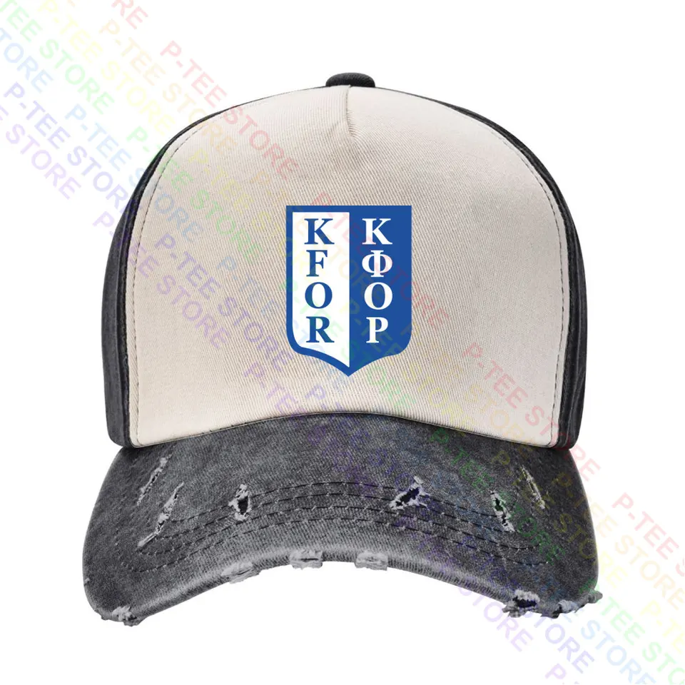 Kvóta Kfor Kosovo NATO Používa Balkán BW US Army Baseball Cap Snapback Caps Pletená vedierka