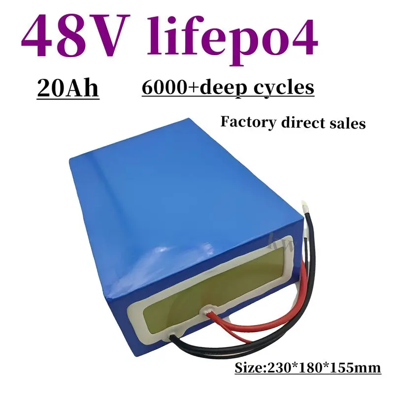 KW Lithium 48V 20AH LIFEPO4 batéria BMS BMS 16S 51,2V 20AH pre 800 W 1000W 1200W 2000W 5000W 7000W 9000W GO CAR + nabíjačka + nabíjačka