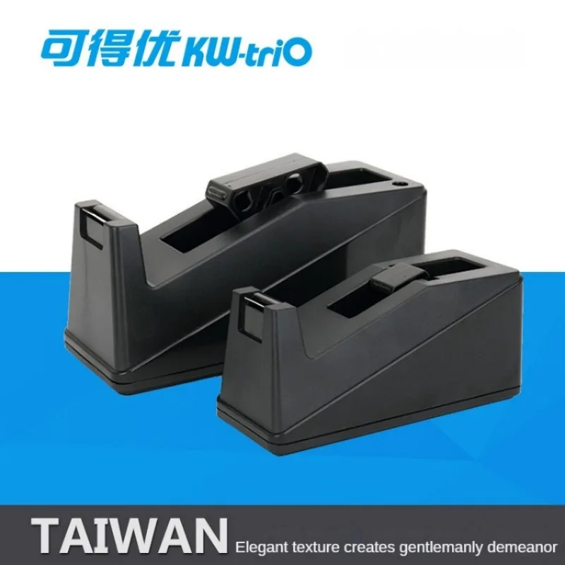 KW-Trio Proteble Držiteľ pásky Adhézne nekĺzanie prehnanej pásky narezanie stolového strihu Nástroj School Tape DispenSer Stationser