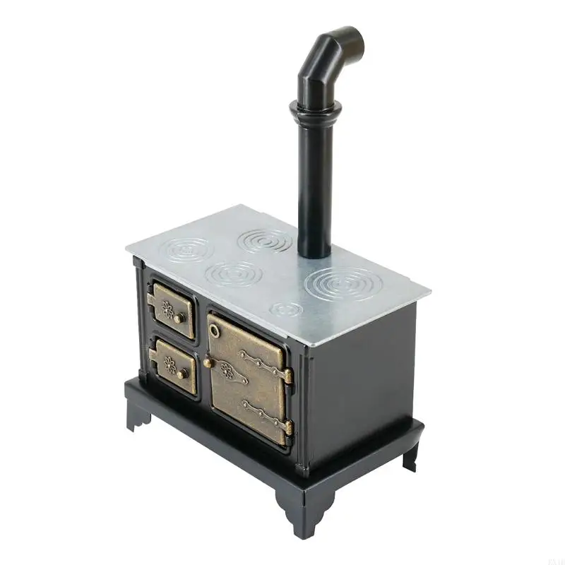 KX4B 1:12 Mini kachle Mini Komín Model Dolloush Miniatúrne doplnky kuchynská hračka