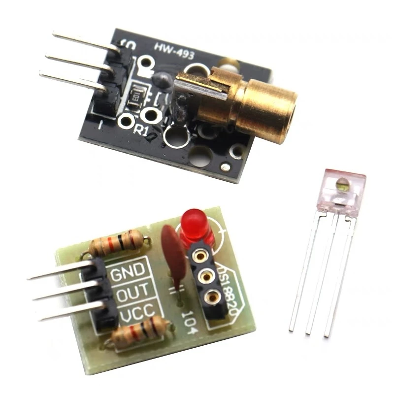 KY-008 650NM laserový modul vysielacieho modulu s modulom laserového snímača, ktorý nie je modulátorom laserom prijímača modulu pre Arduino