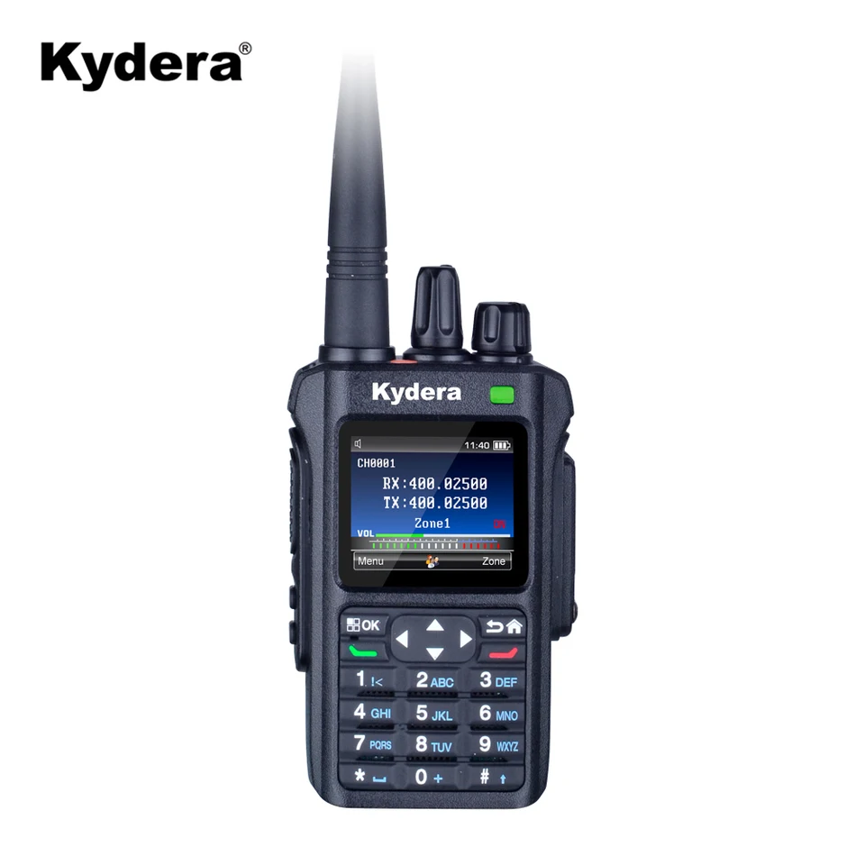 Kydera DR-95 IP67 nepremokavý digitálny digitálny digitálny digitálny digitálny DMR prenosné rádio AES šifrovanie BT GPS