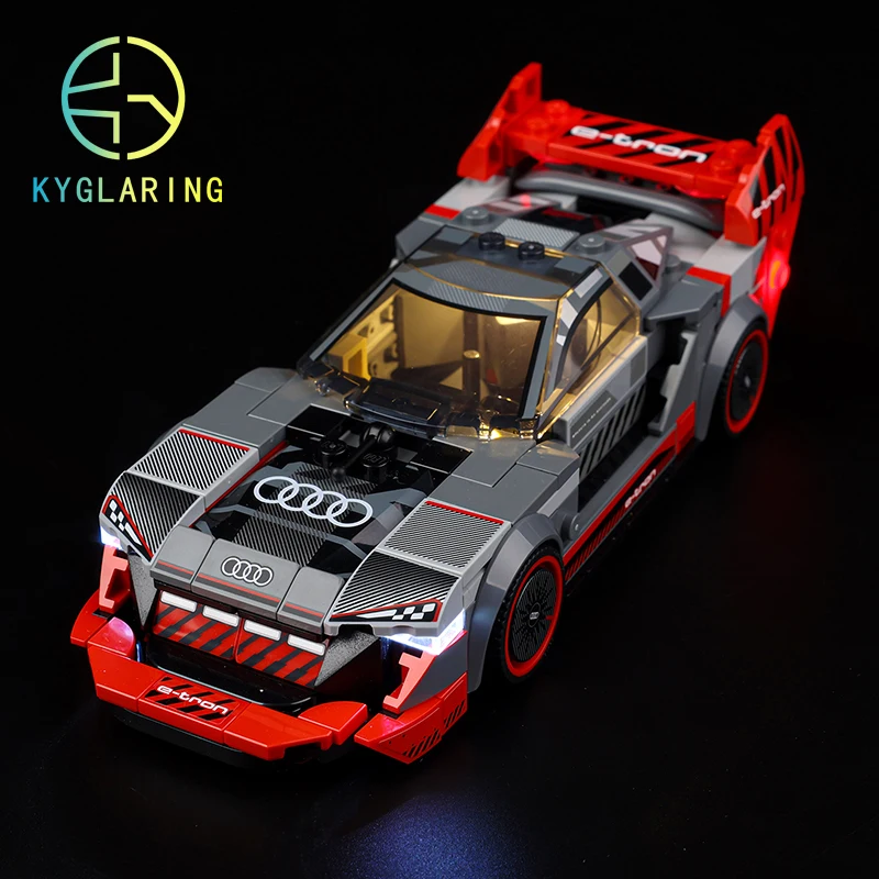 Kyglaring LED osvetlenie súpravy DIY hračky pre 76921 Audi S1 ​​E-Tron Quattro Race Car Building (bez modelu)