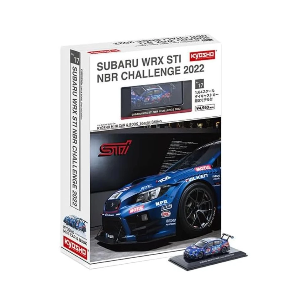 Kyosho 1/64 WRX STI NBR Challenge Collection of Die Cast zliatiny Trolley Model Ozdoby