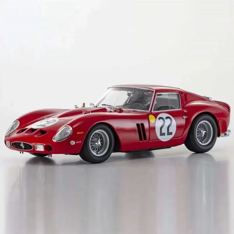 Kyosho Die-Cast 1:18 Scale Ferrari 250 GTO 1962 LM Simulácia zliatiny Model Fanúšikov