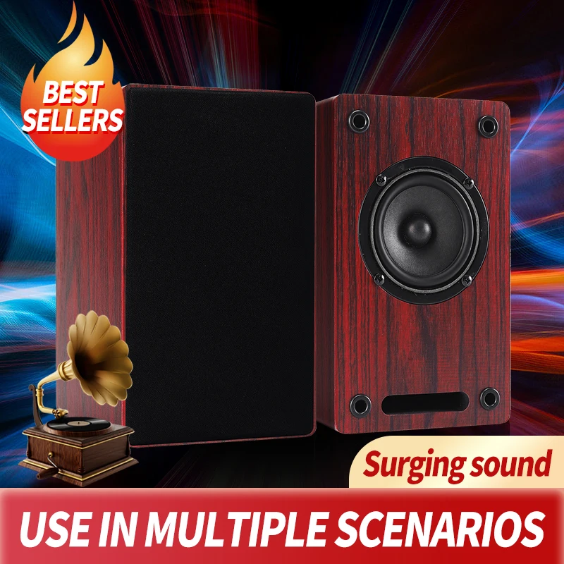 KYYSLB 3 -palcový celá dosah knižníky HOME AUDIO HUSON Zvuk zosilňovača LOUDSPEAKER Drevená horúčka Pasívny počítačový reproduktor