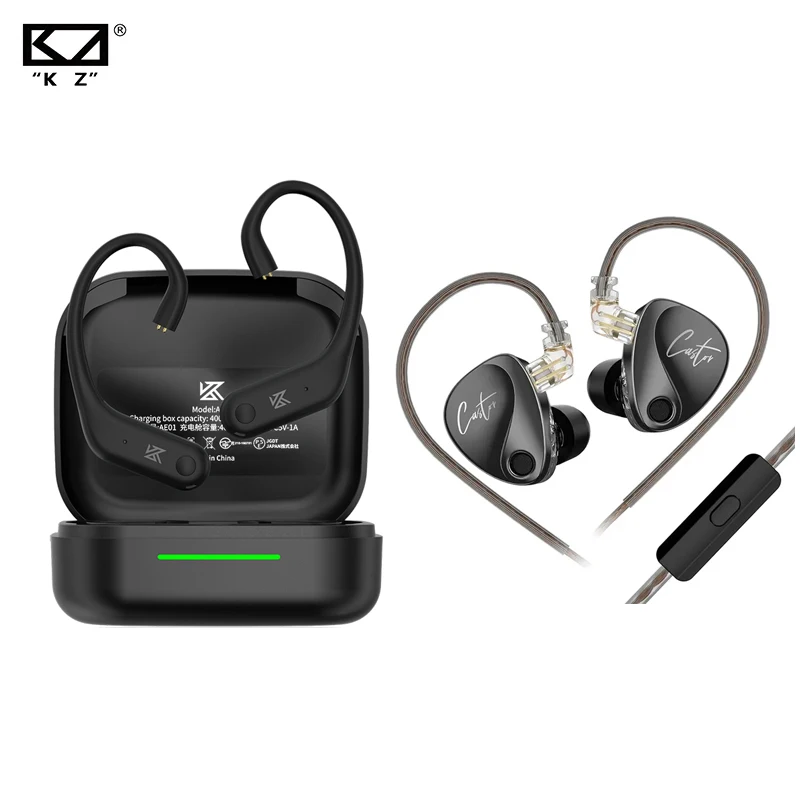 KZ AE01 bezdrôtový uší vylepšenie kábla Bluetooth-kompatibilný 5.4 modul C PIN CONEKTOR CONECTOR HAMAN Káblová náhlavná súprava do uší na uši