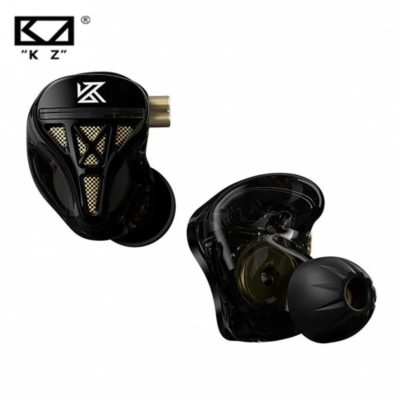 KZ DQS káblové slúchadlá hifi stereofónne basové hudobné slúchadlá v uši športové kovové uchy