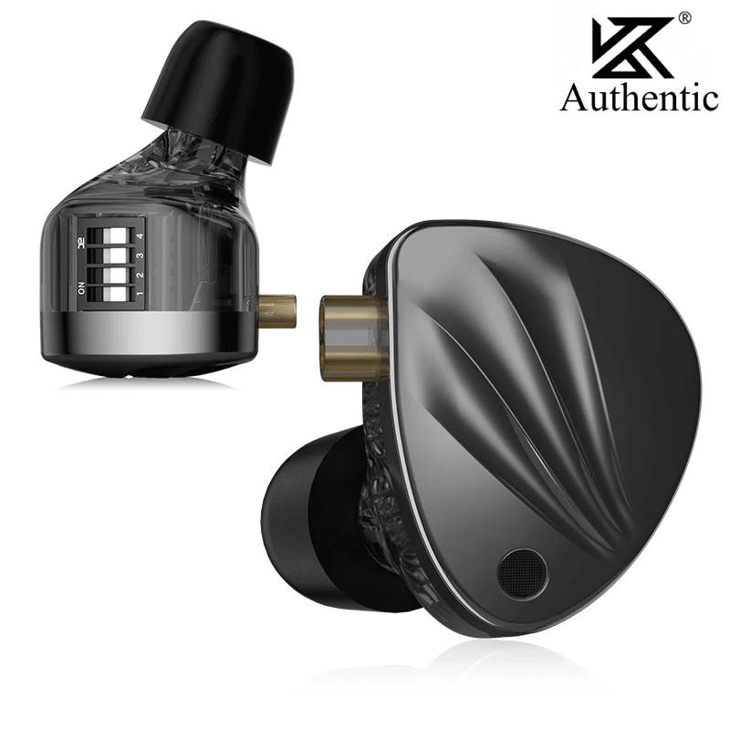 KZ Krila nastaviteľná slučka Železo v ušných ušiach Dynamická železná hudba HiFi Monitorovanie živých káblových slúchadiel